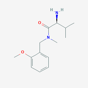 molecular formula C14H22N2O2 B7865015 (S)-2-Amino-N-(2-methoxy-benzyl)-3,N-dimethyl-butyramide 