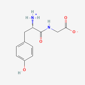 molecular formula C11H14N2O4 B7865040 L-tyrosylglycine zwitterion 