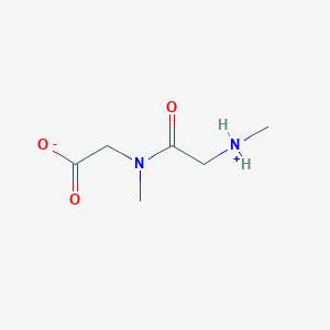 molecular formula C6H12N2O3 B7865047 {Methyl[(methylammonio)acetyl]amino}acetate 
