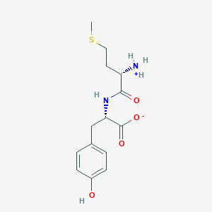 molecular formula C14H20N2O4S B7865090 (2S)-2-[[(2S)-2-azaniumyl-4-methylsulfanylbutanoyl]amino]-3-(4-hydroxyphenyl)propanoate 
