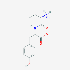 (2S)-2-[[(2S)-2-azaniumyl-3-methylbutanoyl]amino]-3-(4-hydroxyphenyl)propanoate