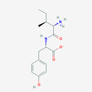 (2S)-2-[[(2S,3S)-2-azaniumyl-3-methylpentanoyl]amino]-3-(4-hydroxyphenyl)propanoate