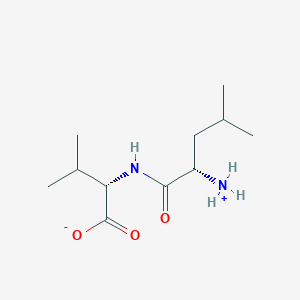 molecular formula C11H22N2O3 B7865115 (2S)-2-[[(2S)-2-azaniumyl-4-methylpentanoyl]amino]-3-methylbutanoate 