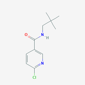 molecular formula C11H15ClN2O B7865182 6-Chloro-N-(2,2-dimethylpropyl)-3-pyridinecarboxamide 