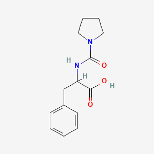 molecular formula C14H18N2O3 B7865189 N-(pyrrolidin-1-ylcarbonyl)phenylalanine 
