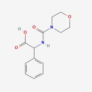 molecular formula C13H16N2O4 B7865190 [(Morpholin-4-ylcarbonyl)amino](phenyl)acetic acid 