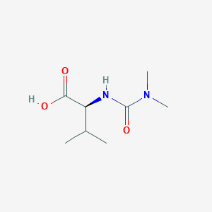 molecular formula C8H16N2O3 B7865253 (2S)-2-[(dimethylcarbamoyl)amino]-3-methylbutanoic acid 