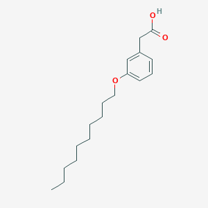 molecular formula C18H28O3 B7865287 2-(3-(Decyloxy)phenyl)acetic acid 