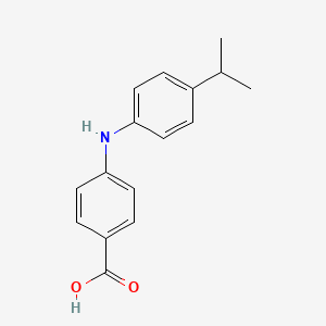 molecular formula C16H17NO2 B7865335 4-((4-Isopropylphenyl)amino)benzoic acid 