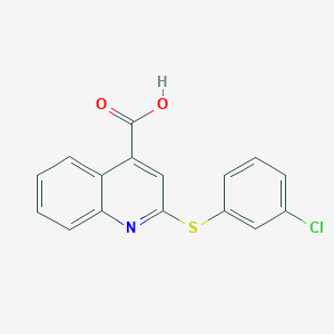 2-[(3-Chlorophenyl)thio]quinoline-4-carboxylic acid
