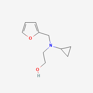 molecular formula C10H15NO2 B7865361 2-(Cyclopropyl-furan-2-ylmethyl-amino)-ethanol 