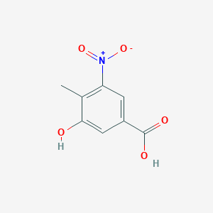 molecular formula C8H7NO5 B7865522 3-Hydroxy-4-methyl-5-nitrobenzoic acid CAS No. 54591-64-9