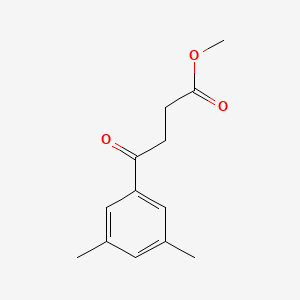 molecular formula C13H16O3 B7865590 4-(3,5-二甲苯基)-4-氧代丁酸甲酯 
