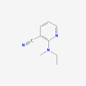 molecular formula C9H11N3 B7865605 2-[Ethyl(methyl)amino]nicotinonitrile 