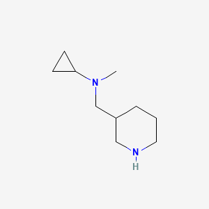 molecular formula C10H20N2 B7865612 Cyclopropyl-methyl-piperidin-3-ylmethyl-amine 