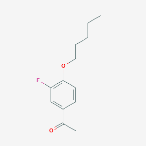 1-(3-Fluoro-4-(pentyloxy)phenyl)ethanone