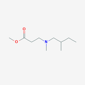 molecular formula C10H21NO2 B7865657 Methyl 3-(methyl(2-methylbutyl)amino)propanoate 