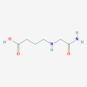 molecular formula C6H12N2O3 B7865704 4-[(2-Amino-2-oxoethyl)amino]-butanoic acid 