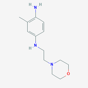 molecular formula C13H21N3O B7865712 3-Methyl-N1-[2-(morpholin-4-yl)ethyl]benzene-1,4-diamine 
