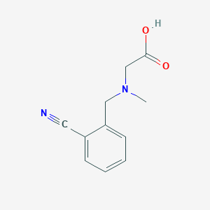 molecular formula C11H12N2O2 B7865731 [(2-Cyano-benzyl)-methyl-amino]-acetic acid 