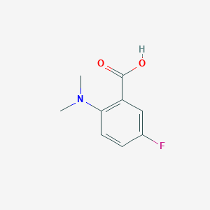 molecular formula C9H10FNO2 B7865782 2-(Dimethylamino)-5-fluorobenzoic acid 