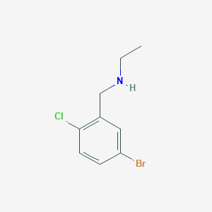 molecular formula C9H11BrClN B7865798 (5-Bromo-2-chloro-benzyl)-ethyl-amine 