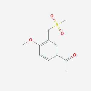 1-[3-(Methanesulfonylmethyl)-4-methoxyphenyl]ethan-1-one