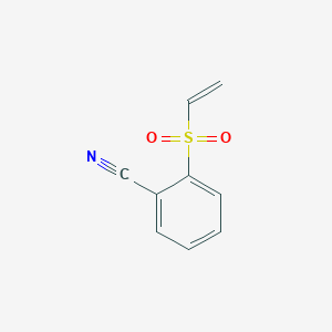 molecular formula C9H7NO2S B7865839 2-(Ethenesulfonyl)benzonitrile 