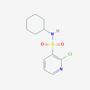 molecular formula C11H15ClN2O2S B7865853 2-chloro-N-cyclohexylpyridine-3-sulfonamide 