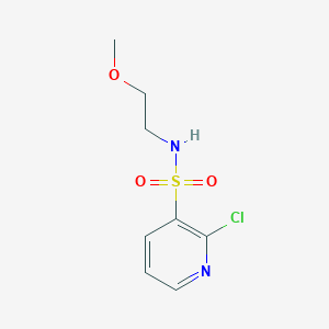 molecular formula C8H11ClN2O3S B7865861 2-chloro-N-(2-methoxyethyl)pyridine-3-sulfonamide 