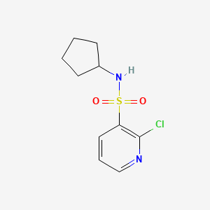 molecular formula C10H13ClN2O2S B7865868 2-chloro-N-cyclopentylpyridine-3-sulfonamide 