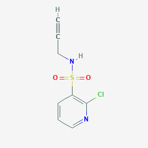 molecular formula C8H7ClN2O2S B7865878 2-Chloro-N-(prop-2-yn-1-yl)pyridine-3-sulfonamide 