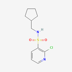 2-chloro-N-(cyclopentylmethyl)pyridine-3-sulfonamide