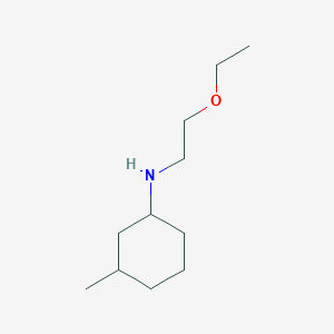 molecular formula C11H23NO B7865883 N-(2-ethoxyethyl)-3-methylcyclohexan-1-amine 