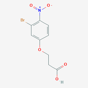 3-(3-Bromo-4-nitrophenoxy)propanoic acid