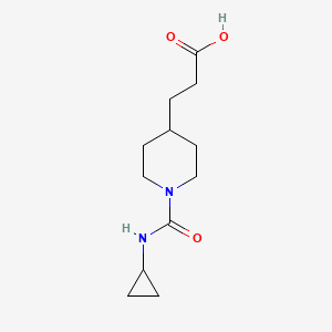 3-[1-(Cyclopropylcarbamoyl)piperidin-4-yl]propanoic acid