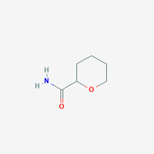 molecular formula C6H11NO2 B7865934 Oxane-2-carboxamide CAS No. 89531-39-5