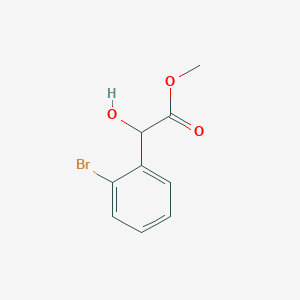 molecular formula C9H9BrO3 B7865938 Methyl 2-(2-bromophenyl)-2-hydroxyacetate 