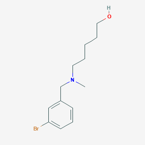 molecular formula C13H20BrNO B7865959 5-{[(3-Bromophenyl)methyl](methyl)amino}pentan-1-ol 