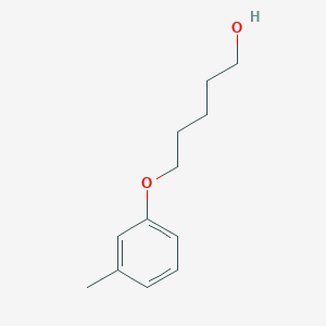 molecular formula C12H18O2 B7865973 5-(3-Methylphenoxy)pentan-1-ol 
