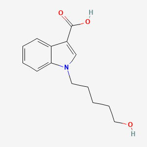 molecular formula C14H17NO3 B7865977 1-(5-Hydroxypentyl)-1H-indole-3-carboxylic acid CAS No. 1459236-34-0