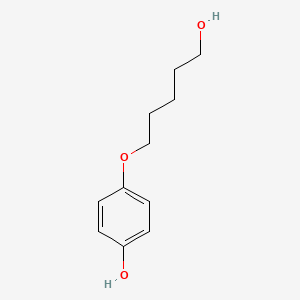 molecular formula C11H16O3 B7865978 4-(5-Hydroxypentyloxy)phenol 