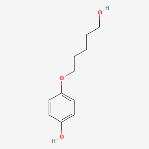 molecular formula C11H16O3 B7865978 4-(5-羟基戊氧基)苯酚 