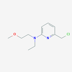 molecular formula C11H17ClN2O B7865987 6-(chloromethyl)-N-ethyl-N-(2-methoxyethyl)pyridin-2-amine 
