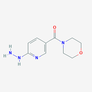 (6-Hydrazino-pyridin-3-yl)-morpholin-4-yl-methanone