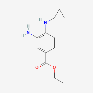 Ethyl 3-amino-4-(cyclopropylamino)benzoate
