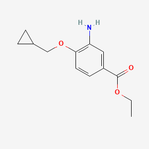 Ethyl 3-amino-4-(cyclopropylmethoxy)benzoate