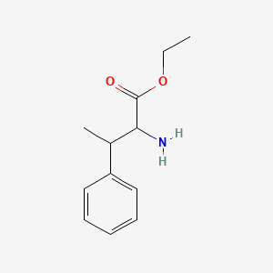molecular formula C12H17NO2 B7866097 Ethyl 2-amino-3-phenylbutanoate 