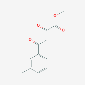 molecular formula C12H12O4 B7866111 2,4-Dioxo-4-m-tolyl-butyric acid methyl ester 