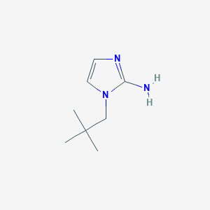 molecular formula C8H15N3 B7866136 1-(2,2-Dimethylpropyl)-1H-imidazol-2-amine 